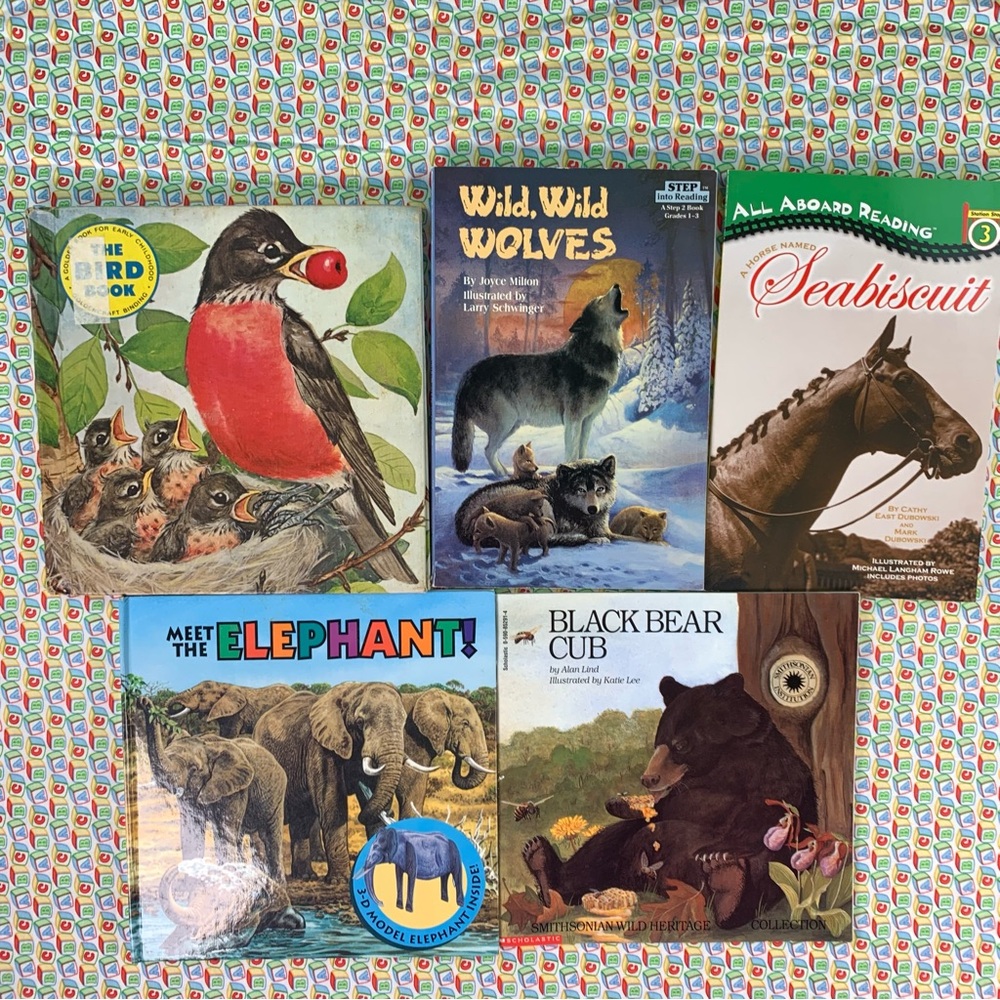 Five Children's Animal Book Collection.